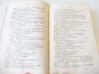 Vocabulaire Militaire, Francais-Allemand, Sprachführer Französisch-Deustch, datiert 1878, 300 Seiten, Maße A6