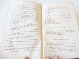 Vocabulaire Militaire, Francais-Allemand, Sprachführer Französisch-Deustch, datiert 1878, 300 Seiten, Maße A6