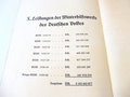 Kriegswinterhilfswerk des Deutschen Volkes 1939/1940, Rechenschafts-Bericht, A4, 18 Seiten, fleckig