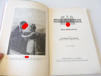 Winterhilfswerk des Deutschen Volkes 1933/1934 Gau Düsseldorf, Der Führer proklamiert das WHW, Maße unter A4, 104 Seiten, Umschlag geklebt