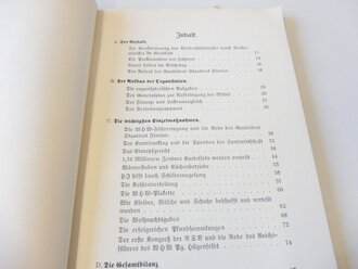 Winterhilfswerk des Deutschen Volkes 1933/1934 Gau Düsseldorf, Der Führer proklamiert das WHW, Maße unter A4, 104 Seiten, Umschlag geklebt