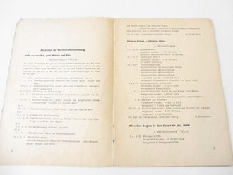 Führer durch die Ausstellung der WHW Abzeichen am 28. Februar 1943 im Ratskeller zu Salzgitter, datiert 1943, geklebt, A5