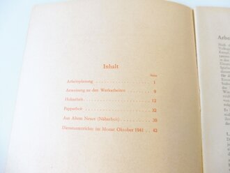 Wettrüsten der Hitler-Jugend für das Kriegs-Winterhilfswerk des deutschen Volkes 1941/41 mit Hinweisen für die Durchführung der Dienstunterrichte im Oktober, A5, datert 1941