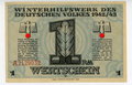 WHW 1942/43, Wertschein über 1 RM