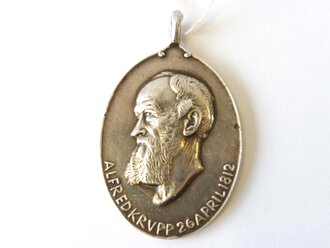 Tragbare Medaille 100 Jahre Friedrich Krupp AG. 990er...