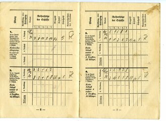 Schießbuch für Kleinkaliberbüchse und Einstecklauf für das Schießjahr 1934/35