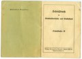 Schießbuch für Kleinkaliberbüchse und Einstecklauf für das Schießjahr 1934/35