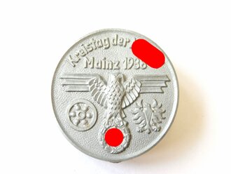 Kunststoffabzeichen "Kreistag der NSDAP Mainz 1938"