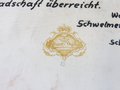 Porzellanmanufaktur Rosenthal "Der Führer" nach dem Gemälde von Willy Exner. 25,5 x 31,5cm. Leichter Farbabrieb im Bereich des Kinns, sonst einwandfrei