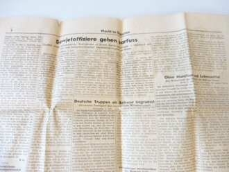 "Wacht im Südosten" Deutsche Soldatenzeitung, Nummer 514 von 1941