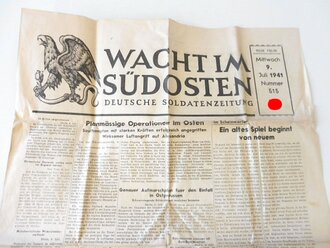 "Wacht im Südosten" Deutsche Soldatenzeitung, Nummer 515 von 1941