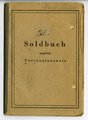 SS Soldbuch eines Angehörigen der Wasserschutz Polizei Gruppe Hamburg. ( Die Runen auf der Vorderseite des Soldbuches wurden entfernt und mit " Pol" überschrieben