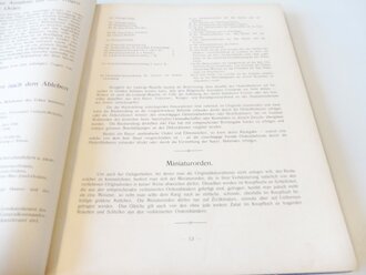 "Orden und Ehrenzeichen des Königreichs Bayern" mit 155 Urkundenbeilagen und 18 feinstausgeführten Vierfarbendrucktafeln, Attenkoferschen Verlags-Buchhandlung, 1910