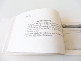 Vorschrift ohne Nummer " Das indirekte Richten der schweren Maschinengewehre" datiert 1942 , komplett
