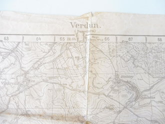 1. Weltkrieg, Militärkarte "Verdun" Stand 15.01.18
