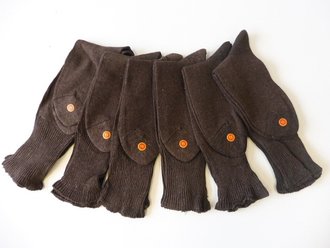 Paar Braune Wollsocken Grösse 11 aus der Zeit des 2....