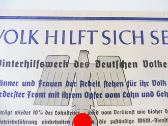 WHW 1940/41 "Ein Volk hilft sich selbst",...