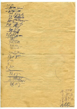 WHW Handzettel über den Beginn des Kriegs-Winterhilfswerks 1942/43, datiert September 1942, A5