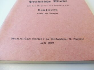 Gepanzerte Selbstfahrlafette für Sturmgeschütz 7,5cm Kanone, Praktische Winke für das Beheben von Schäden am Laufwerk. DIN A5, 98 Seiten, komplett