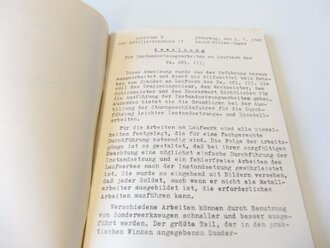 Gepanzerte Selbstfahrlafette für Sturmgeschütz 7,5cm Kanone, Praktische Winke für das Beheben von Schäden am Laufwerk. DIN A5, 98 Seiten, komplett