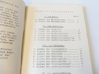 Gepanzerte Selbstfahrlafette für Sturmgeschütz 7,5cm Kanone, Praktische Winke für das Beheben von Schäden am Laufwerk. DIN A5, 98 Seiten, komplett