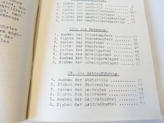 Gepanzerte Selbstfahrlafette für Sturmgeschütz 7,5cm Kanone, Praktische Winke für das Beheben von Schäden am Laufwerk. DIN A5, 98 Seiten, komplett