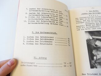 Gepanzerte Selbstfahrlafette für Sturmgeschütz 7,5cm Kanone, Praktische Winke für das Beheben von Schäden am Laufwerk. DIN A5, 98 Seiten, komplett