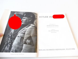 Heinrich Hoffmann "Hitler in Italien, 126 Bilder" Bildband, im Schutzumschlag