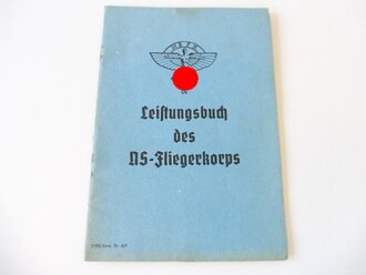 Leistungsbuch des NS Fliegerkorps im Schuber. Ausgestellt beim NSFK Sturm1/81 Germersheim