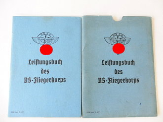 Leistungsbuch des NS Fliegerkorps im Schuber. Ausgestellt beim NSFK Sturm3/102 Öhringen