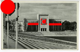 Ansichtskarte Stadt der Reichsparteitage Nürnberg, Luitpoldarena mit Eingang zur Festhalle