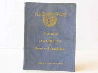 Flugsport Kalender und Taschenbuch für Motor- und Segelflieger, datiert 1956, Maße unter A5