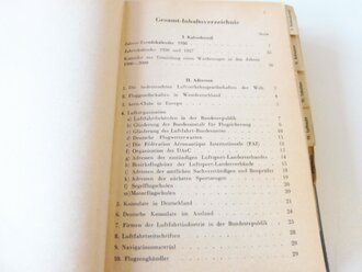 Flugsport Kalender und Taschenbuch für Motor- und Segelflieger, datiert 1956, Maße unter A5