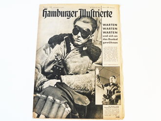 Hamburger Illustrierte Nummer 23, datiert 05. Juli 1943 "Warten Warten Warten und sich an das Dunkel gewöhnen - das ist jeden Abend die Aufgabe des Nachtjägers"