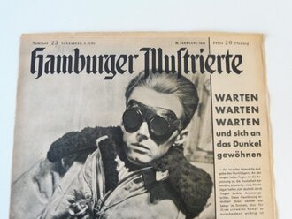 Hamburger Illustrierte Nummer 23, datiert 05. Juli 1943 "Warten Warten Warten und sich an das Dunkel gewöhnen - das ist jeden Abend die Aufgabe des Nachtjägers"