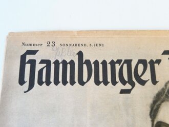 Hamburger Illustrierte Nummer 23, datiert 05. Juli 1943 "Warten Warten Warten und sich an das Dunkel gewöhnen - das ist jeden Abend die Aufgabe des Nachtjägers"