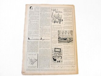 Hamburger Illustrierte Nummer 23, datiert 05. Juli 1943 "Warten Warten Warten und sich an das Dunkel gewöhnen - das ist jeden Abend die Aufgabe des Nachtjägers"