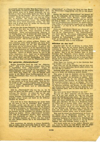 Mitteilungen für die Truppe Nr. 384, datiert Dezember 1944, A4