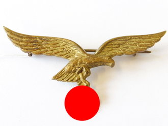 Luftwaffe, Brustadler für die Sommeruniform der Generale, Buntmetall vergoldet
