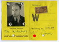 Luftfahrtforschungsanstalt Hermann Göring Braunschweig, Ausweis zum Betreten des Geländes , ausgestellt 1944