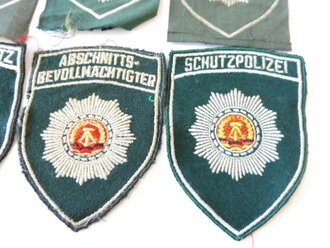 DDR Volkspolizei, 6 Stück verschiedene Armabzeichen