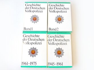 "Geschichte der Deutschen Volkspolizei" 4 Bände aus dem VEB Deutscher Verlag für Wissenschaften. Gebraucht