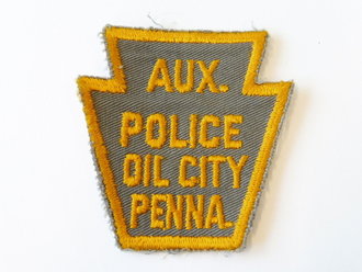 Ärmelabzeichen AUX. Police Oil City Penna.