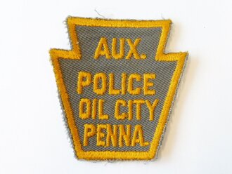 Ärmelabzeichen " AUX. Police Oil City Penna."