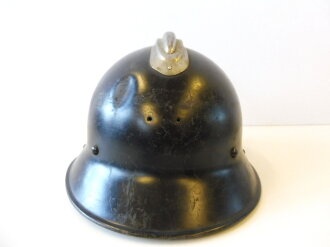 Tschechische Republik, Feuerwehrhelm, Originallack, Abzeichen fehlt