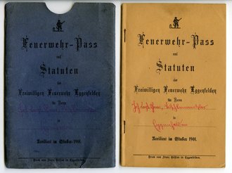 Feuerwehr Paß der freiwilligen Feuerwehr Eggenfelden mit...