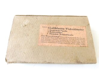 Luftblasen- Viskosimeter in der originalen Umverpackung