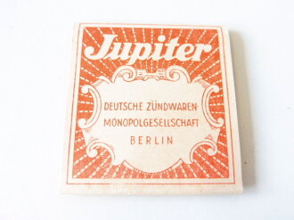 10 Stück " Jupiter" Zündholzbriefe in Banderole aus der originalen Umverpackung