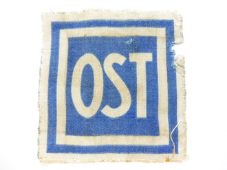 Gedrucktes Abzeichen " Ost" für Ostarbeiter