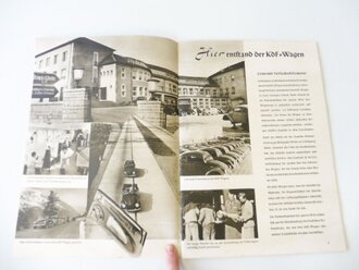 "Dein KDF Wagen" Herausgegeben vom Volkswagen Werk, 33 Seiten, mit Sparkarten Antrag. DIN A4